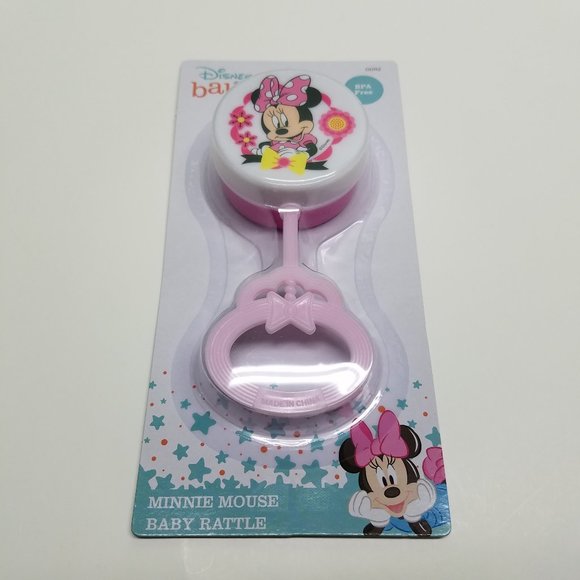 minnie mouse baby rattle